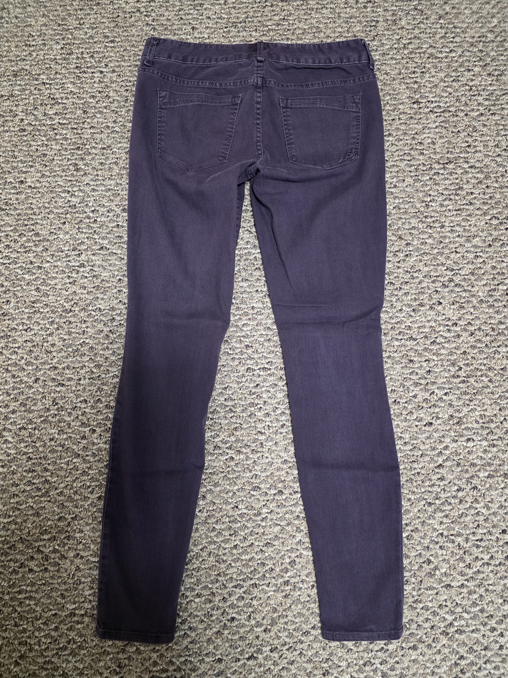 💜🦋 Express Purple Skinny Jeans Low Rise Jean Legging Y2K Mall Girl Size 6 Reg - Picture 4 of 10